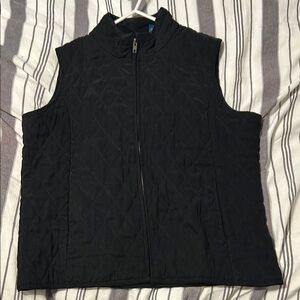 Black Quilted Vest